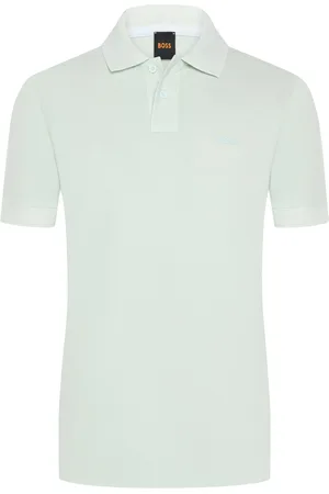 HUGO BOSS Unifarbenes Piqué-Poloshirt mit Markenschriftzug, Bequemer Schnitt