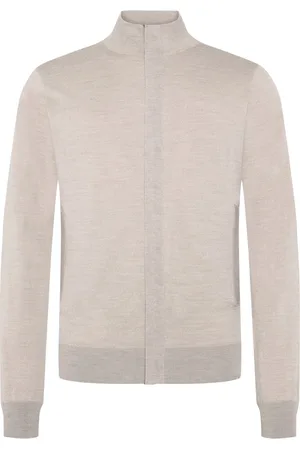 Paul & Shark Strickjacke mit Lederdetails und bequemem Schnitt