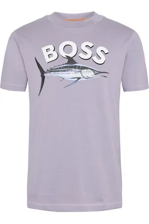 HUGO BOSS T-Shirt aus Baumwolle mit Schwertfisch-Motiv