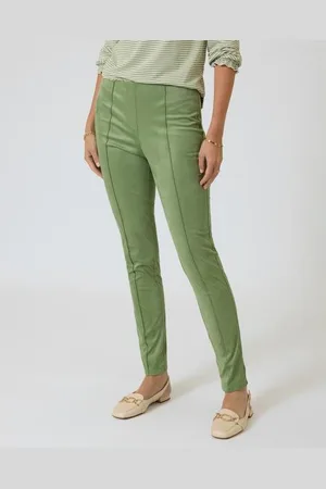 LOLA PALTINGER Schlupfhose in Veloursleder-Optik