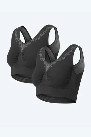 Schlankstütz Kollektion Classic Bustier mit Blütenverzierung, 2tlg.