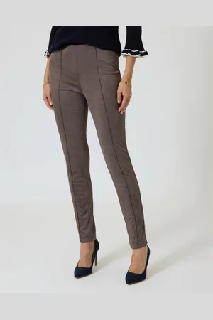 LOLA PALTINGER Schlupfhose in Veloursleder-Optik