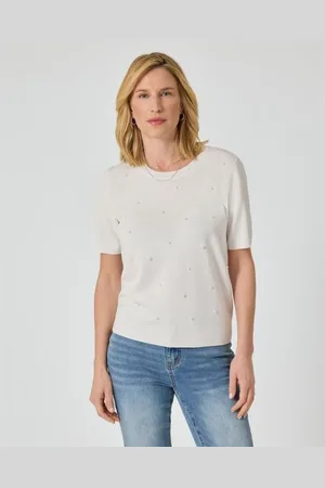 LOLA PALTINGER Strickshirt mit Perlen