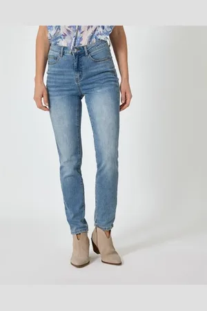 LOLA PALTINGER Jeans mit Blumenstickerei
