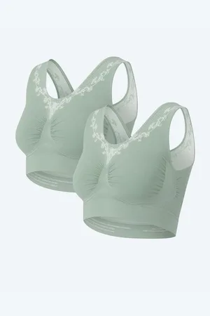 Schlankstütz Kollektion Classic Bustier mit Blütenverzierung, 2tlg.