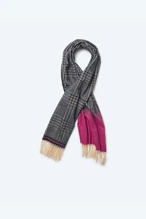 Helena Vera Schal im Two-Tone-Style mit Hahnentritt