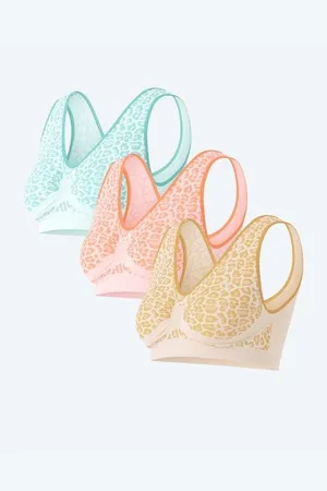 Lavelle Seamless Bra "Leopard", 3er Pack