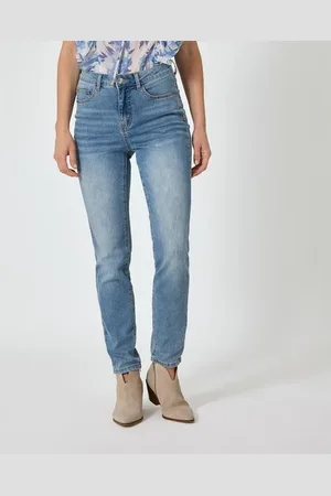 LOLA PALTINGER Jeans mit Blumenstickerei