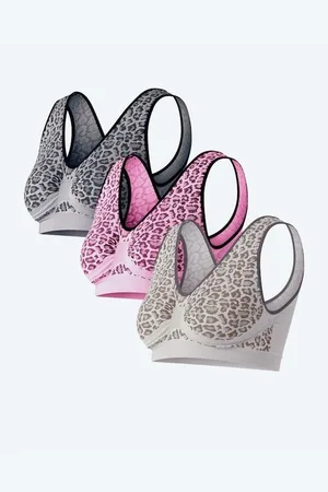 Lavelle Seamless Bra "Leopard", 3er Pack