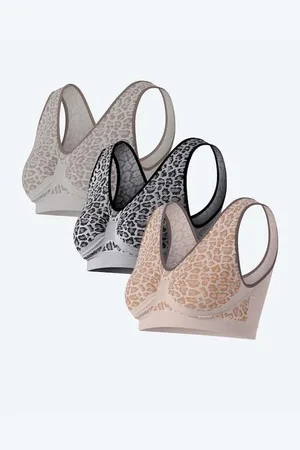 Lavelle Seamless Bra "Leopard", 3er Pack