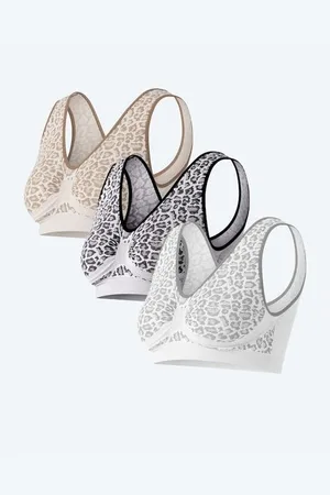 Lavelle Seamless Bra "Leopard", 3er Pack