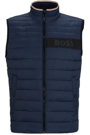 HUGO BOSS Wasserabweisende Weste mit 3D-Logo-Tape