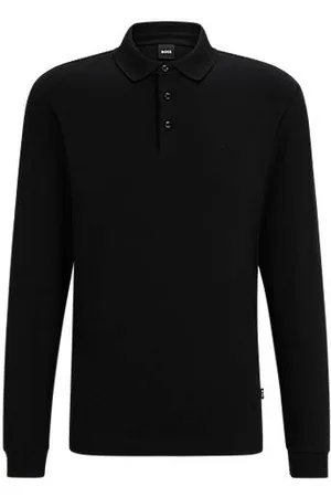 HUGO BOSS Poloshirt aus Interlock-Baumwolle mit Logo-Stickerei