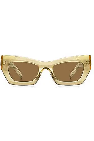 HUGO BOSS Sonnenbrille aus transparentem Acetat mit charakteristischen Metalldetails