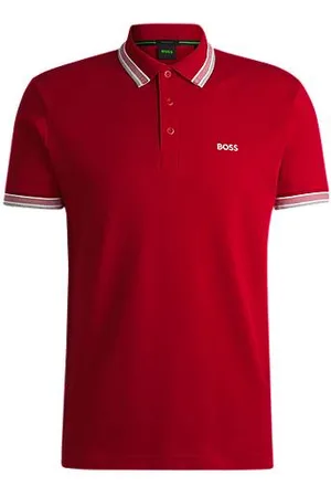 HUGO BOSS Paddy Poloshirt aus Baumwoll-Piqué mit Logo an der Kragenunterseite