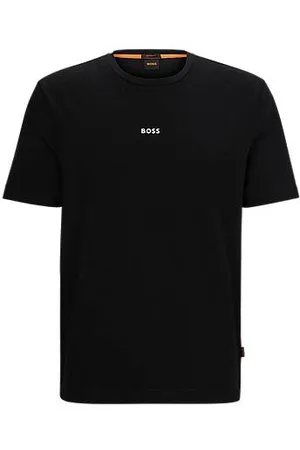 HUGO BOSS Relaxed-Fit T-Shirt aus Stretch-Baumwolle mit Logo-Print