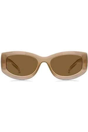 HUGO BOSS Sonnenbrille aus durchscheinendem Acetat mit Logo-Details