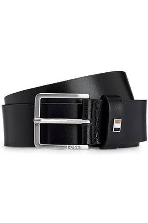 HUGO BOSS Gürtel aus italienischem Leder mit Signature-Streifen-Detail an der Schlaufe
