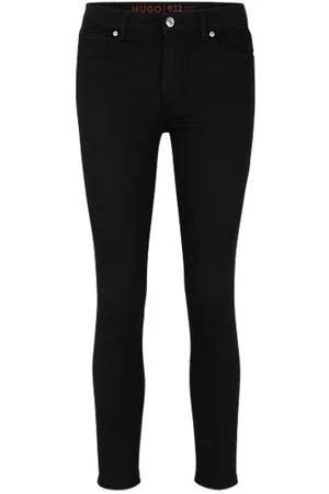 HUGO BOSS Schwarze Extra Slim-Fit Jeans aus bequemem Stretch-Denim