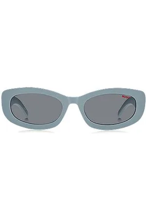 HUGO BOSS Blaue Sonnenbrille mit Logo-Bügeln