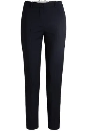 HUGO BOSS Regular-Fit Hose aus italienischer Schurwolle mit konischem Beinverlauf