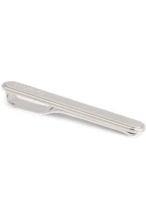 HUGO BOSS Ovale Krawattennadel mit Logo-Gravur