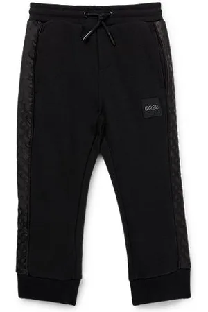 HUGO BOSS Kids-Jogginghose aus Baumwoll-Mix mit Monogramm-Einsätzen