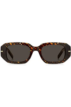 HUGO BOSS Sonnenbrille aus Acetat mit Monogramm-Muster