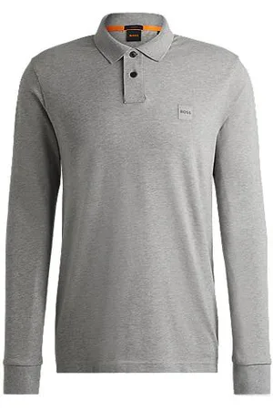 HUGO BOSS Slim-Fit Poloshirt aus Stretch-Baumwolle mit Logo-Aufnäher