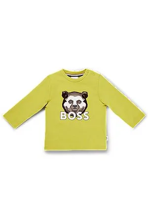 HUGO BOSS Kids-Longsleeve aus Baumwolle mit Logo-Artwork