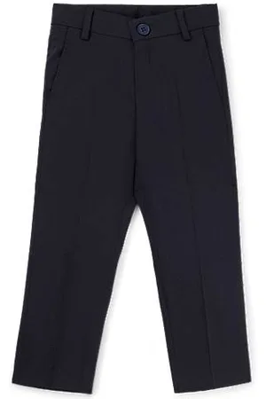 HUGO BOSS Regular-Fit Kids-Anzughose aus Stretch-Wolle