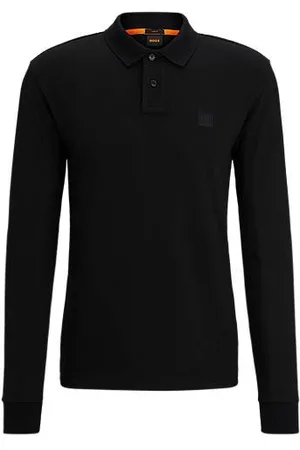 HUGO BOSS Slim-Fit Poloshirt aus Stretch-Baumwolle mit Logo-Aufnäher