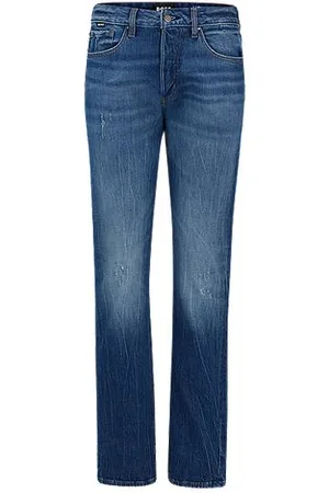 HUGO BOSS Blaue Jeans aus bequemem Stretch-Denim