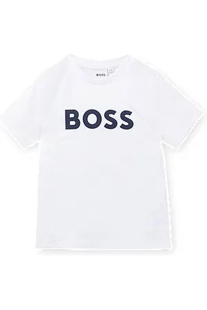 HUGO BOSS Kids-T-Shirt aus Baumwolle mit Logo-Print