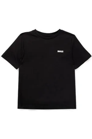 HUGO BOSS Regular-Fit Kids-T-Shirt aus Baumwolle mit Logo-Print