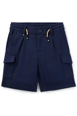 HUGO BOSS Kids-Cargoshorts aus Stretch-Gewebe mit Tunnelzugbund