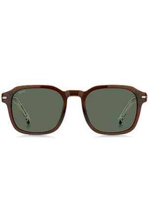 HUGO BOSS Sonnenbrille aus braunem Acetat mit Farbverlauf
