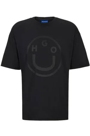 HUGO BOSS Oversized T-Shirt aus Baumwolle mit Logo der neuen Saison