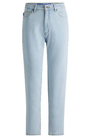 HUGO BOSS Mom Jeans aus hellblauem Stretch-Denim