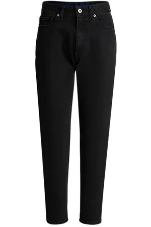 HUGO BOSS Schwarze Mom-Fit Jeans aus Denim mit Rinse-Waschung