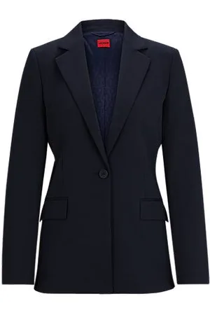 HUGO BOSS Regular-Fit Blazer mit fallendem Revers