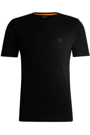 HUGO BOSS T-Shirt aus Baumwoll-Jersey mit Logo-Aufnäher