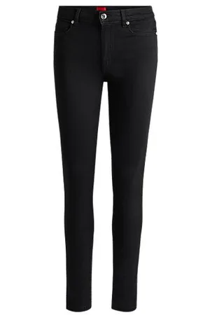 HUGO BOSS Skinny-Fit Jeans aus schwarzem Stretch-Denim