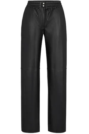 HUGO BOSS Relaxed-Fit Hose aus Kunstleder