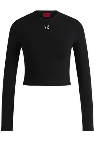 HUGO BOSS Slim-Fit Top aus Jersey mit gesticktem Stack-Logo