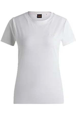 HUGO BOSS Slim-Fit T-Shirt aus Baumwoll-Jersey mit tonalem Logo
