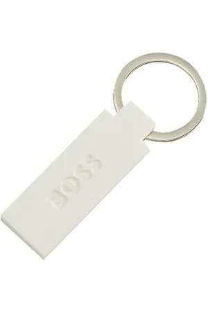 HUGO BOSS Schlüsselanhänger aus Silikon und Messing mit Logo