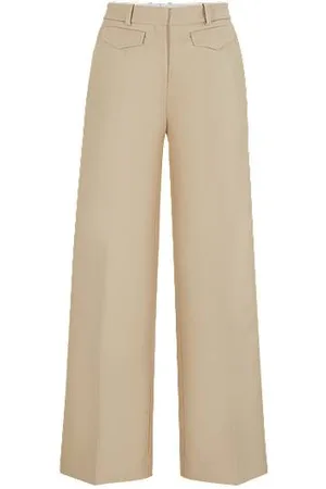 HUGO BOSS Relaxed-Fit Hose aus Baumwoll-Mix