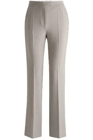 HUGO BOSS Hose mit hohem Bund und ausgestelltem Bein