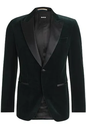 HUGO BOSS Slim-Fit Smoking-Jacke aus Baumwoll-Samt